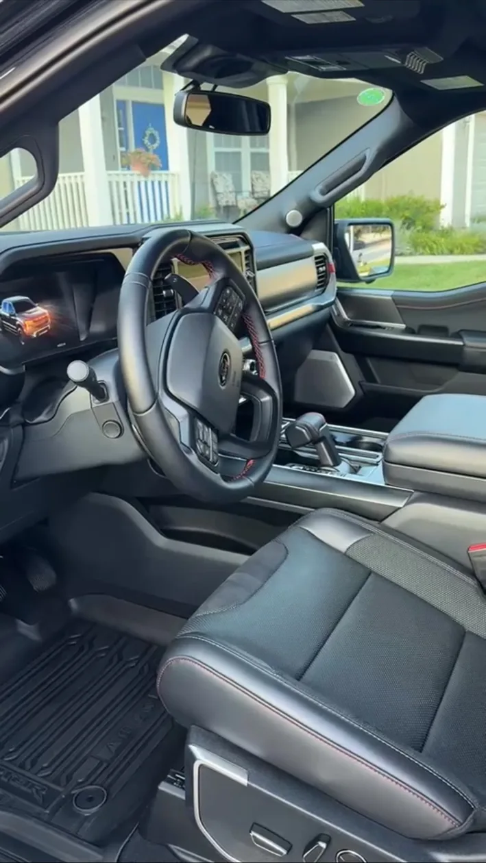 Clean Ford Raptor interior